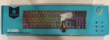 SHIPADOO D500 Mechanical Wired Keyboard & Mouse Bundle, Illuminated Multimedia picture