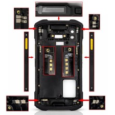Back Cover with Side Switch, Strip, Antennas, Button, Lens for Zebra TC21 TC26 picture