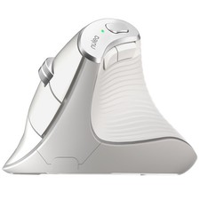 M510 Vertical Mouse Wireless Ergonomic Comfy Tracking 2.4G 6 Button White picture