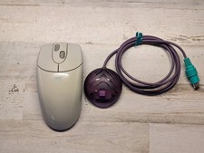 A4TECH Wireless 4D Mouse Cable-Free IRW-25 PS/2 Vtg PC Computing Beige Purple picture