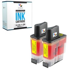 Compatible CMYi 2PK LC41Y Ink Cartridge fits Brother DCP-110c, Intellifax 2440C picture