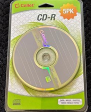 Cellet CD-R Recordable Discs 700MB 80min 52x 5-Pack Spindle/Cake Box picture