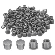 100-PackGray Hole Plugs, 6mm / 0.24 Inch Plastic Hole Cover Panel Plugs picture