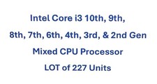 Intel Core i3 10th 9th 8th 7th 6th 4th 3rd & 2nd Gen Mixed CPU  LOT of 227 Units picture