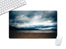 Computer Desk X-Large Pad, Teal Lake Scene Keyboard Mat Multiple Sizes - DMAT12 picture