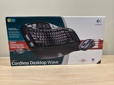 Logitech Cordless Desktop Wave Wireless Mouse & Keyboard 920-001446 (Sealed) picture