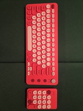 Pink Wireless Computer Keyboard W/ Seperate Keypad picture