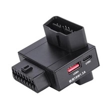 OBD2 1-to-2 Splitter Adapter with 1-Press Power Cut Switch & 18W USB Fast Down picture
