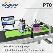 71.8mm Piezoelectric UV Inkjet Printer for Printing Date Code on Aluminum picture