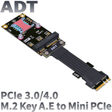 ADT M.2 WiFi A.E Key Network Card Transfer Mini-pcie Extension Cable Pcie4.0 3.0 picture