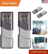 128GB Turbo USB 3.0 Flash Drives - Fast File Transfer & Compact Design, 2-Pack picture