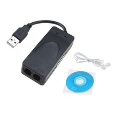 Dual RJ11 Port USB 56K External Dial Up Voice Fax Data Modem For Windows 7 8 10 picture