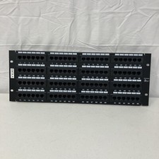 Monoprice 107253 110 Type 96-Port Cat6 Patch Panel Used With Old Labels picture