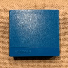 Vintage SRW Micro/5 Disk Diskette ComPak Case Blue Plastic Cover Spine picture