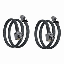 2 PCS SFF8643 to SFF8087 Mini SAS HD Cable 12Gbps 0.8m 2.62ft Sideband picture