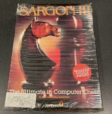 Sargon III Spinnaker Apple IIc IIe 128K vintage chess computer game CIB boxed picture