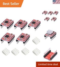 5pcs A4988 Stepstick Stepper Motor Driver Module with Heatsink for 3D Printing picture