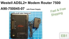 Westell ADSL2+ Modem Router 7500 A90-750045-07 with Power Supply  picture