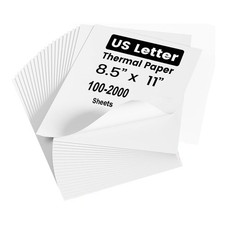 100-2000 Sheets Thermal Printer Paper 8.5''×11'' US Letter Size Fanfold Paper picture