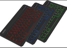 Arteck HB030B Universal Slim Portable Wireless Bluetooth Colors Backlit Keyboard picture
