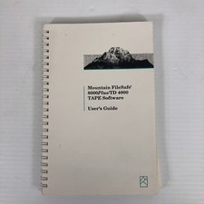 VINTAGE mountain filesafe 8000plus/td4000 tape software users guide picture