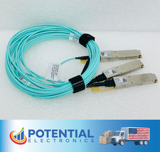 USED - NVIDIA/Mellanox MFS1S50-H005E Compatible AOC 5m (16ft) 200Gb/s QSFP56 picture