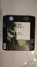 HP 962XL 3 Pack Tri-color Ink Cartridges Yellow Magenta Cyan Sealed.New Ex Jn 27 picture