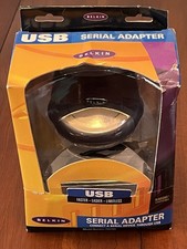 Belkin USB Serial Adapter Model F5U103 In Box W/ Cable Manuals & Install Discs picture