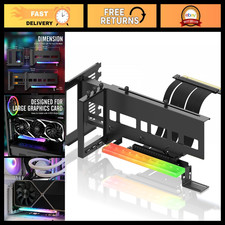 Vertical GPU Mount Bracket with ARGB LED, PCIe 4.0 Riser Cable, Video Card Holde picture