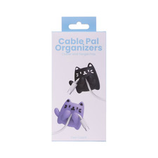 Vivitar 2pk Cable Organizer - Molded Cats *NEW* Tangle Free - Damaged Box picture