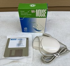Computer Mouse Corded Microsoft Windows Compatible 1990's Vintage New picture