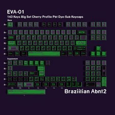 Jaycomia EVA-01 PBT Keycaps 142-Key Cherry Profile Dye-Sub Multi-Language MX picture