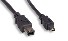 10FT Firewire Cable Black 6PIN 4PIN 1394A picture
