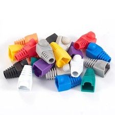 10/50pcs RJ45 Strain Relief Boots CAT5E CAT6 Ethernet Plug Cover Set - NEW  picture