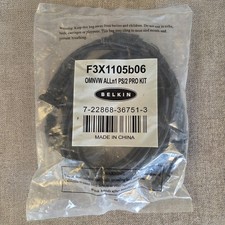 (10) Belkin F3X1105B06 OmniView 6' PS/2 VGA KVM Cable Kits picture