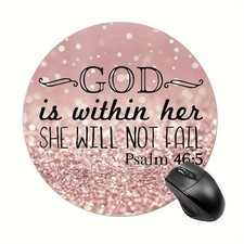 Pink Inspirational Bible Mouse Pad 