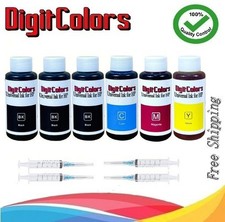 4-Color Bulk Ink Refill Kit for HP Inkjet Printer Ink Cartridges 600ml Total picture