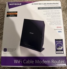 NETGEAR AC1600 WiFi Cable Modem Router C6250-100NAS DOCSIS 3.0 Dual-Band Gigabit picture