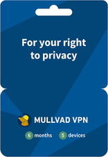 Mullvad VPN | 5 Devices for 6 Months | Protect Your Privacy with Easy-To-Use picture