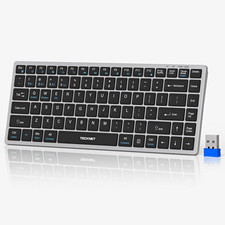 TeckNet Bluetooth Keyboard Rechargeable, Small Keyboard picture