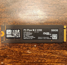 Crucial P3 Plus 500GB M.2 2280 NVMe PCIe 4.0 Internal SSD CT500P3PSSD8 picture