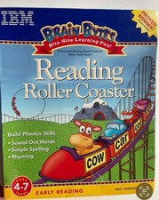 New IBM NEW Brain Bytes Reading Roller Coaster Mac/Windows 95 CD-ROM 1998 picture