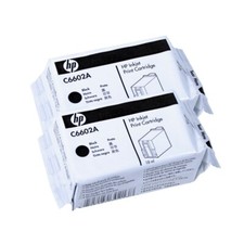 2PK Genuine HP C6602A Standard Black Ink Cartridges picture