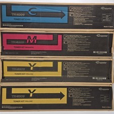 NEW Copystar Kyocera TK-8309 Genuine OEM Toner Kit LOT OF 4 Cyan Magenta Yellow picture