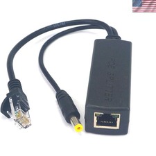 Lightweight 12V PoE Splitter - Connect  Cameras & Ethernet Easily picture