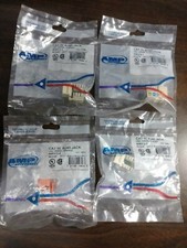 AMP NETCONNECT CAT 5E RJ45 JACK MIXED LOT OF 4 406372-1 406372-5 NEW IN PACKAGE picture