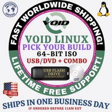 VOID LINUX OS | BASE XFCE | LIVE IMAGE | DVD, USB, COMBOS | SHIPS FAST picture