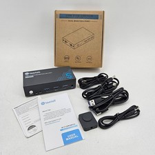 Steetek USB 3.0 KVM Switch Dual Monitor 2 Port 4K@60Hz, 2 Computers to 1 Monitor picture