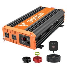 3000W Inverter 12V DC to 110V AC Converter for Home, RV, Truck, Off-Grid Sola... picture