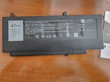 Laptop Battery - Rechargeable Li-Ion Battery - 43 Wh, Type: D2VF9 picture
